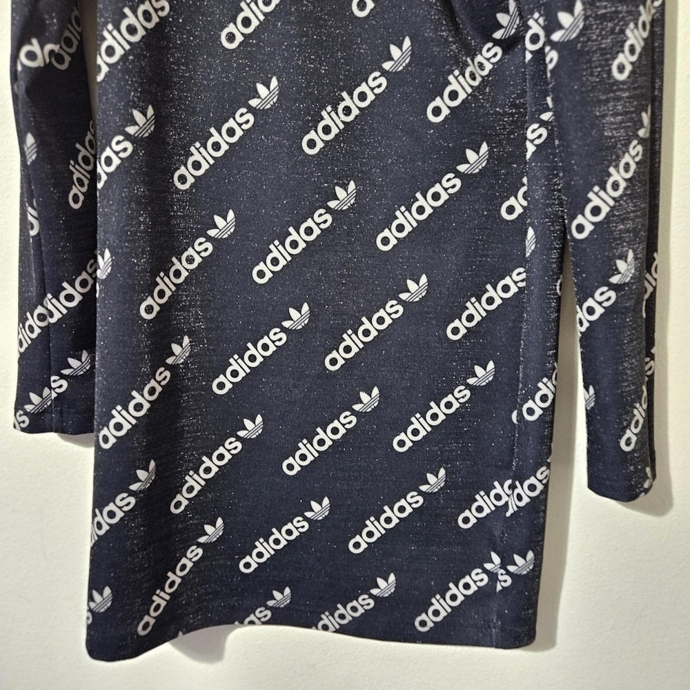 Adidas Long Sleeve Logo Dress - Picture 3 of 8